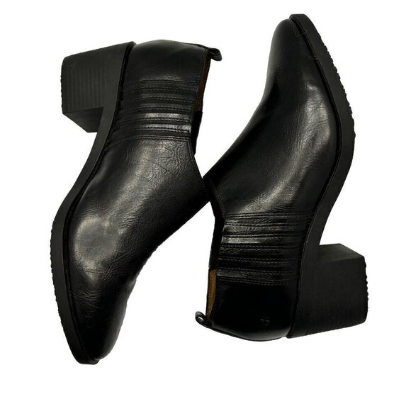 Shoes For Crews Eva 52118 Black Leather Almond Toe Slip Oil Resistant Shoes 11M - Picture 4 of 16